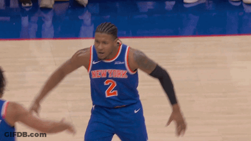 Two New York Knicks Players GIF