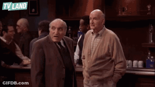 Two Older Men One Saying Hey Rays Here GIF