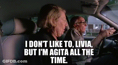 Two Older Women Are Sitting In A Car And One Of Them Is Saying I Don 'T Like To GIF