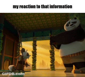 Two Panda Bears My Reaction To That Information GIF