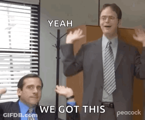 Two Penguins Keep Up The Good Work You Got This GIF