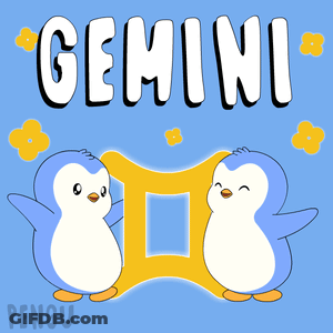 Two Penguins Standing Gemini GIF