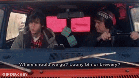 Two People Are Sitting In A Car And One Of Them Is Asking Where Should We Go . GIF