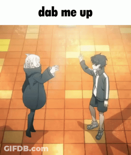 Two People Dancing Dab Me Up GIF