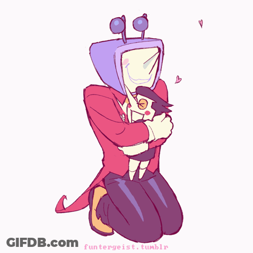 Two People Hugging Funtergeist.tumblr GIF