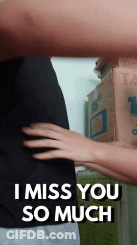 Two People Hugging I Miss You So Much GIF