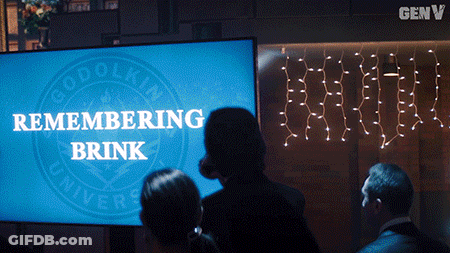 Two People Looking At Screen Saying Remembering Brink GIF