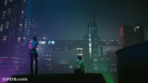 Two People On Building With Number 10 GIF