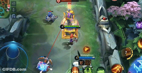 Two People Playing Video Games On Phone And Computer GIF