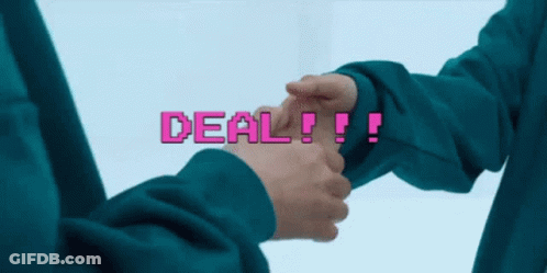 Two People Shaking Hands GIF