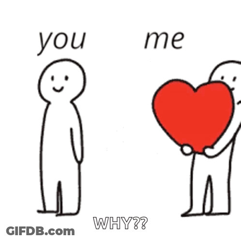 Two People Shaking Hands Saying You And Me Why GIF