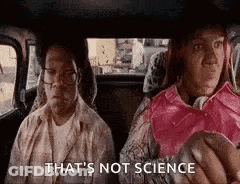 Two People Sitting In Car Back Seat With Apple GIF