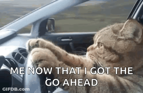 Two People Standing In Dark Room Saying Go Ahead GIF