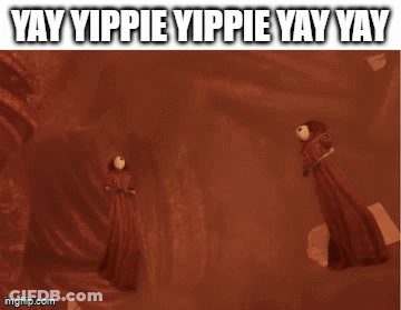 Two People Yelling Yay Yippie GIF