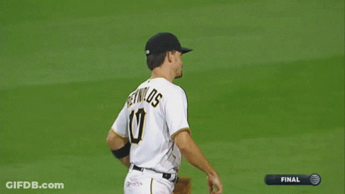 Two Pirates Baseball Players Are Hugging Each Other GIF
