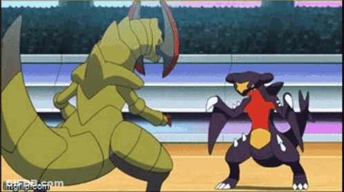 Two Pokemon Fighting GIF