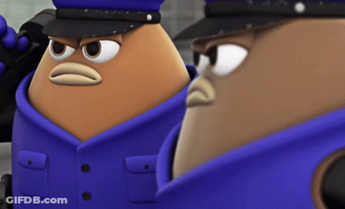 Two Police Officers One Angry GIF