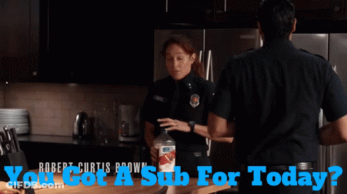 Two Police Officers Say You Got Sub Today GIF