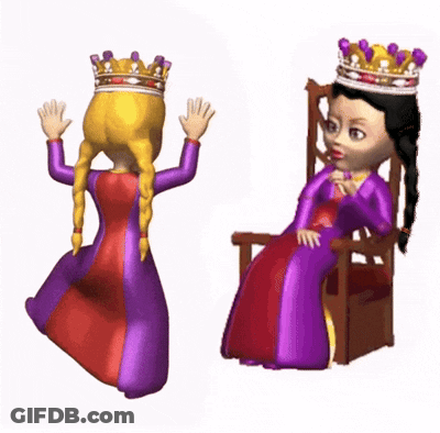 Two Princesses With Crowns GIF