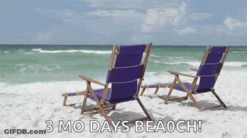 Two Purple Beach Chairs 3 Mo Days Beach GIF
