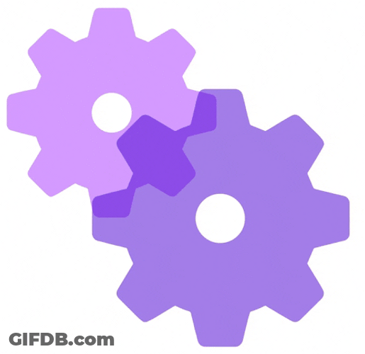 Two Purple Gear GIF