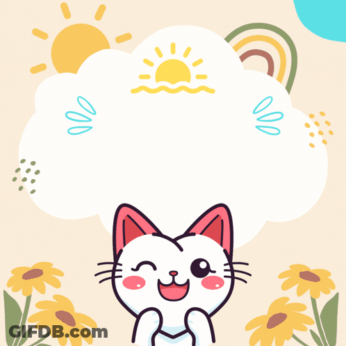 Two Rabbits On Stump Good Morning Have An Awesome Day GIF