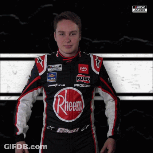 Two Race Cars Racing Number 14 GIF
