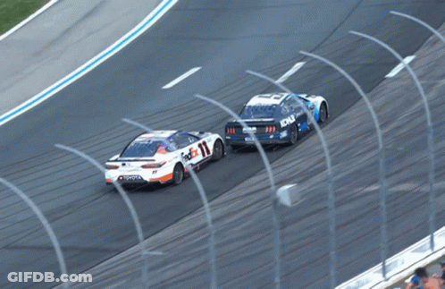 Two Racing Cars One Toyota GIF
