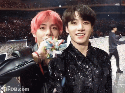 Two Red-Haired Boys Standing On Stage GIF