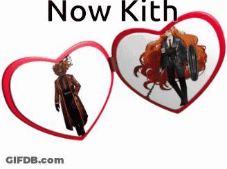 Two Red Hearts Saying Now Kith GIF
