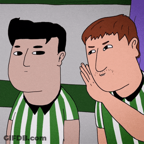 Two Referees Whisper GIF