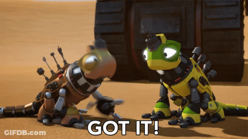 Two Robots Saying Got It GIF