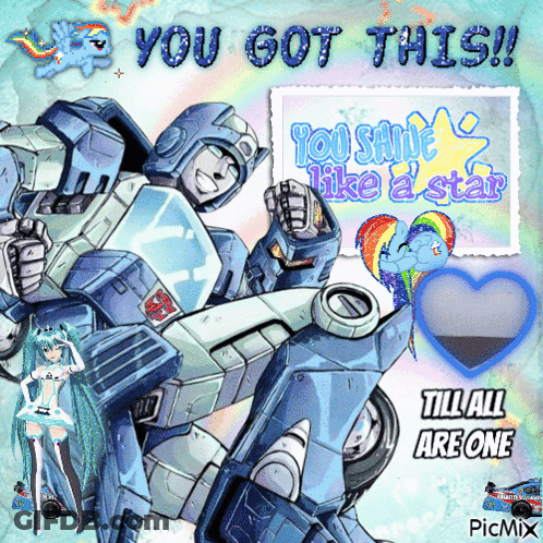 Two Robots Saying You Got This GIF