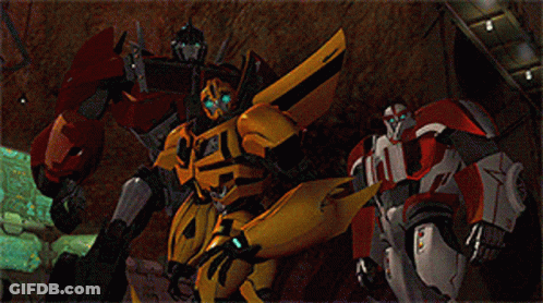 Two Robots Standing Together Number 10 GIF