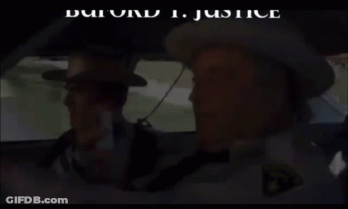 Two Sheriffs In Car, One With Sheriff's Dept Patch GIF