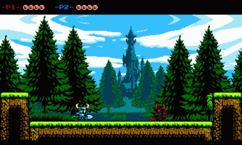 Two Shovel Knights GIF