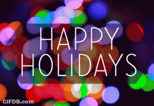 Two Snowmen Decorating Christmas Tree With Holiday Hugs GIF