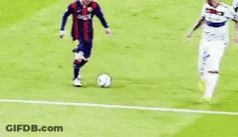 Two Soccer Players Are Playing On A Field And One Of Them Is Wearing A Jersey That Says O'neill GIF
