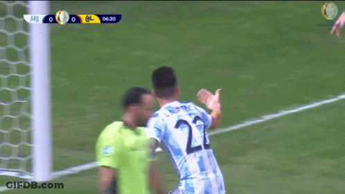 Two Soccer Players Celebrating With Number 15 Jerseys GIF