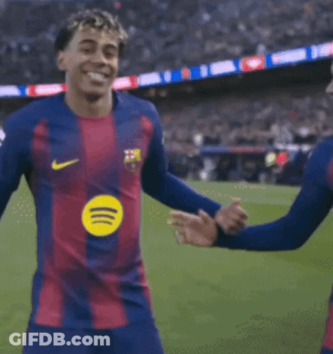 Two Soccer Players Dancing In Nike Jerseys GIF
