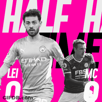 Two Soccer Players Half Time GIF