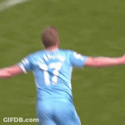 Two Soccer Players Hugging Number 17 GIF