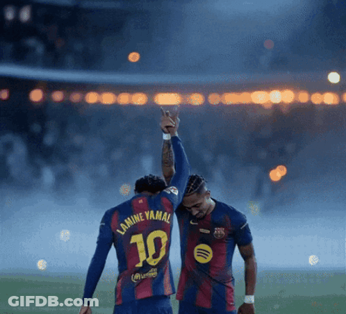 Two Soccer Players Number 10 GIF
