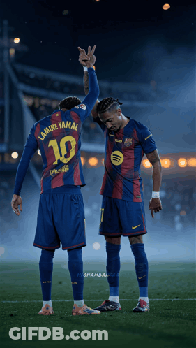 Two Soccer Players Number 10 GIF