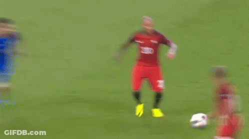 Two Soccer Players Number 10 On Shorts GIF