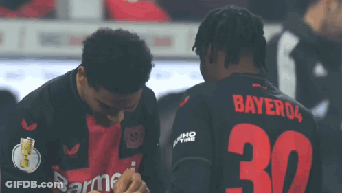 Two Soccer Players Number 30 Shirt GIF