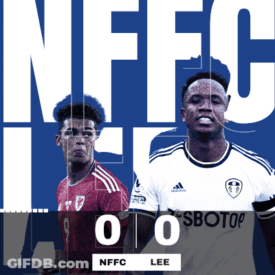Two Soccer Players On A Blue Background With The Word Nfc GIF