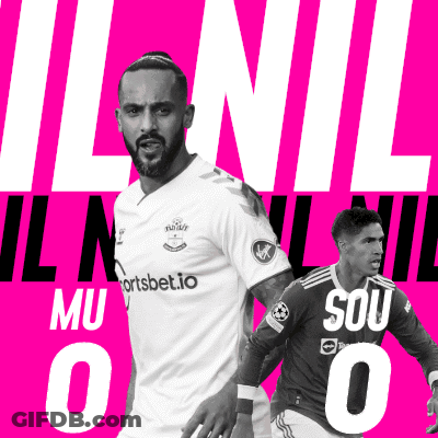 Two Soccer Players On A Pink Background With The Numbers 0 And 0 On Them GIF