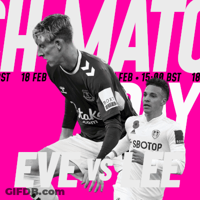 Two Soccer Players On A Pink Background With The Words " Eve Vs Lee " GIF