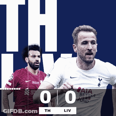 Two Soccer Players On A Scoreboard With The Letters Th And Liv On The Bottom GIF